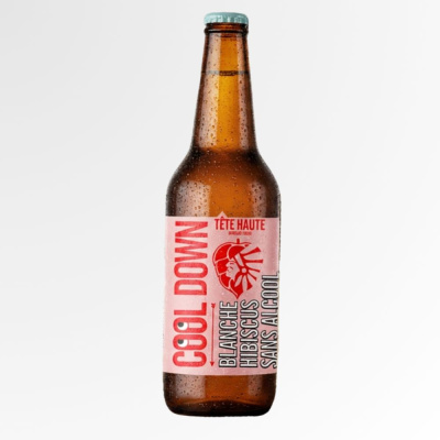 bières sans alcool tête haute - blanche